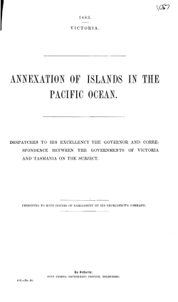 ANNEXATION OF ISLANDS IN THE PACIFIC OCEAN.