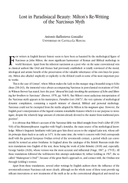 Lost in Paradisiacal Beauty: Milton`s Re