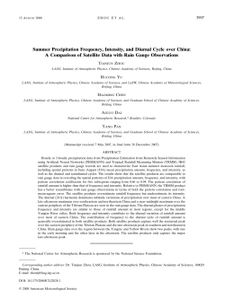 Paper - AMS Journals - American Meteorological Society