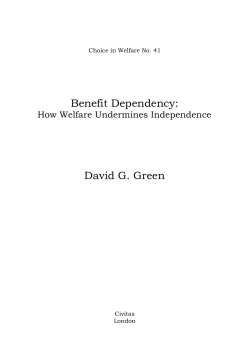 Benefit Dependency
