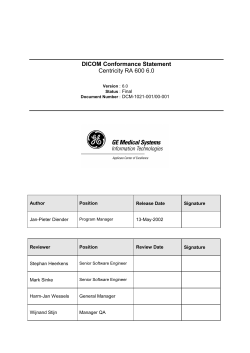 DICOM Conformance Statement