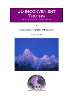 The errors in Al Gore`s movie