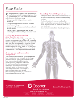 Bone Basics - Cooper University Hospital