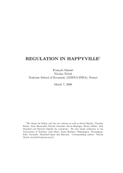 Access to final version - Toulouse School of Economics