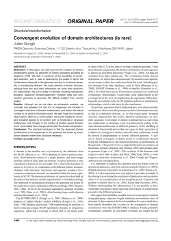 Convergent evolution of domain architectures (is rare)