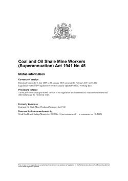 Coal and Oil Shale Mine Workers