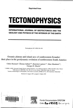 Oceanic plateau and island arcs of Southwestern Ecuador : their