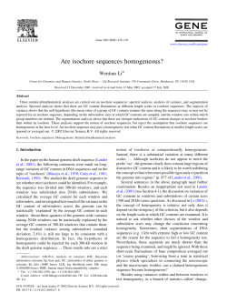 Are isochore sequences homogeneous?