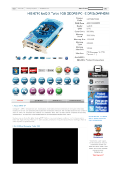 HIS 6770 IceQ X Turbo 1GB GDDR5 PCI-E DP/2xDVI