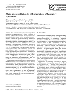 Alpha-pinene oxidation by OH: simulations of