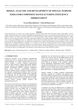 design, analysis and development of special purpose tools