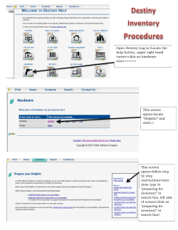 Open Destiny>Log in>Locate the help button, upper right hand