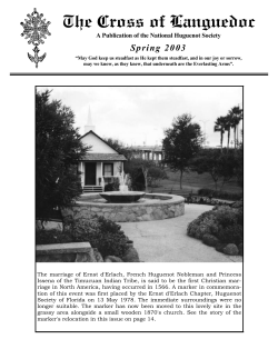 Spring 2003 Edition - The National Huguenot Society