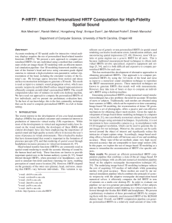 P-HRTF: Efficient Personalized HRTF Computation for