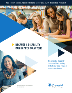BECAUSE A DISABILITY CAN HAPPEN TO ANYONE