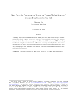 Does Executive Compensation Depend on Product Market Structure