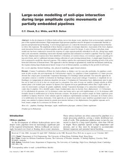 Large-scale modelling of soil&ndash;pipe interaction