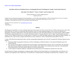 One Basin with Several Sediment Sources: Stratigraphic Records of