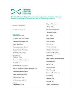 list of supporters of the Royal Museum Project