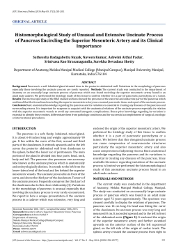 Histomorphological Study of Unusual and Extensive Uncinate