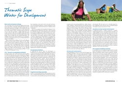 Scope: Water for Development