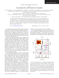 Gap opening in the zeroth Landau level of graphene