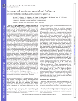 Increasing cell membrane potential and GABAergic activity inhibits