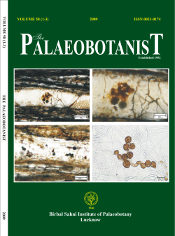 Abstract of Palaeobotanist-58(1-3)