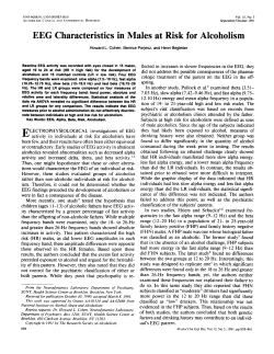 EEG Characteristics in Males at Risk for Alcoholism