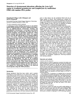 Detection of chromosomal alterations affecting the 1cen–1q12