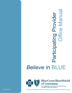 Believe in BLUE - Blue Cross and Blue Shield of Louisiana