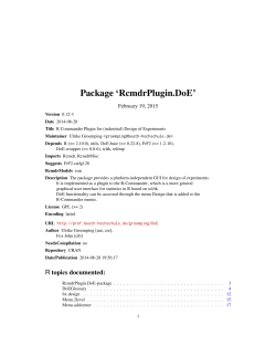 Package `RcmdrPlugin.DoE`