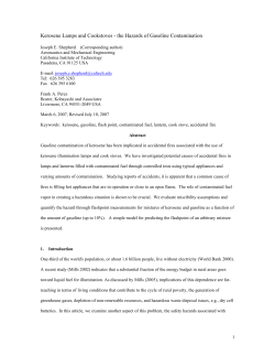 Kerosene Lamps and Cookstoves