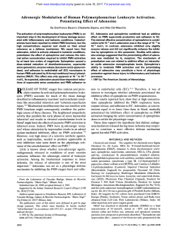 Adrenergic Modulation of Human