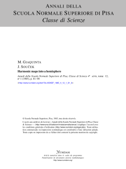 Harmonic maps into a hemisphere