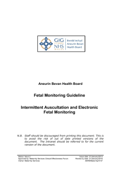 Electronic Fetal Monitoring - WISDOM