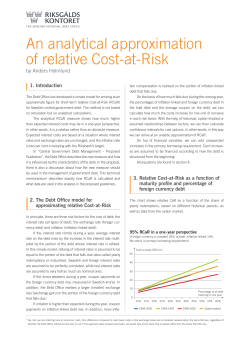 An analytical approximation of relative Cost-at-Risk