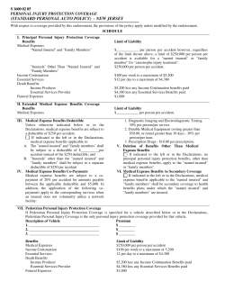 (standard personal auto policy) - new jersey