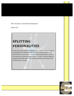 splitting personalities