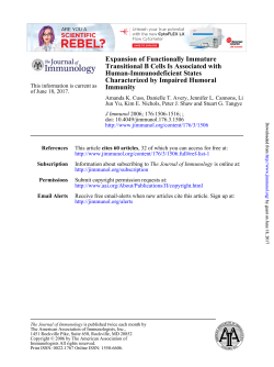 Expansion of Functionally Immature Transitional B Cells Is