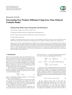 Forecasting New Product Diffusion Using Grey Time