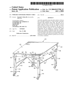 Portable expandable project table
