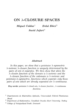 on .a-closure spaces