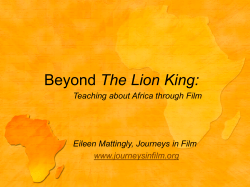 Beyond The Lion King: Teaching about Africa