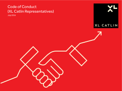 Code of Conduct (XL Catlin Representatives)