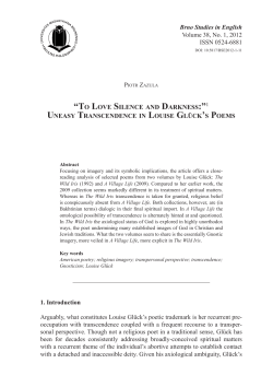 TO LOVE SILENCE AND DARKNESS