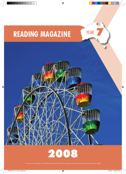reading magazine, Year 7