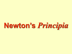 Newton`s Principia