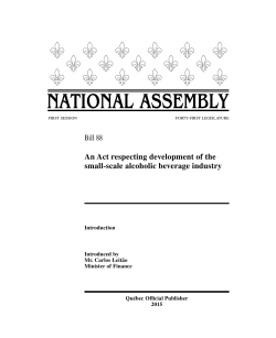 An Act respecting development of the small