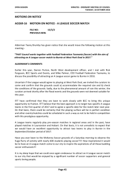 AO269-16 A League Soccer Match